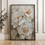 Floral 941 Canvas Art 60 x 40 cm / Black