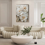 Floral 941 Canvas Art 60 x 40 cm / Black