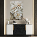 Floral 941 Canvas Art 60 x 40 cm / Black