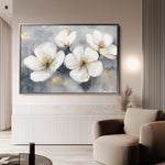 Floral 942 Canvas Art 60 x 40 cm / Black