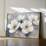 Floral 942 Canvas Art 60 x 40 cm / Black