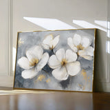 Floral 942 Canvas Art 60 x 40 cm / Black