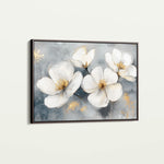 Floral 942 Canvas Art 60 x 40 cm / Black