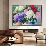 Floral 943 Canvas Art 60 x 40 cm / Black
