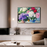Floral 943 Canvas Art 60 x 40 cm / Black