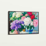 Floral 943 Canvas Art 60 x 40 cm / Black