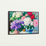 Floral 943 Canvas Art 60 x 40 cm / Black