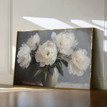 Floral 944 Canvas Art 60 x 40 cm / Black