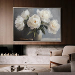 Floral 944 Canvas Art 60 x 40 cm / Black