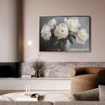 Floral 944 Canvas Art 60 x 40 cm / Black