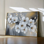 Floral 945 Canvas Art 60 x 40 cm / Black