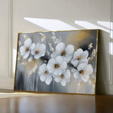 Floral 945 Canvas Art 60 x 40 cm / Black