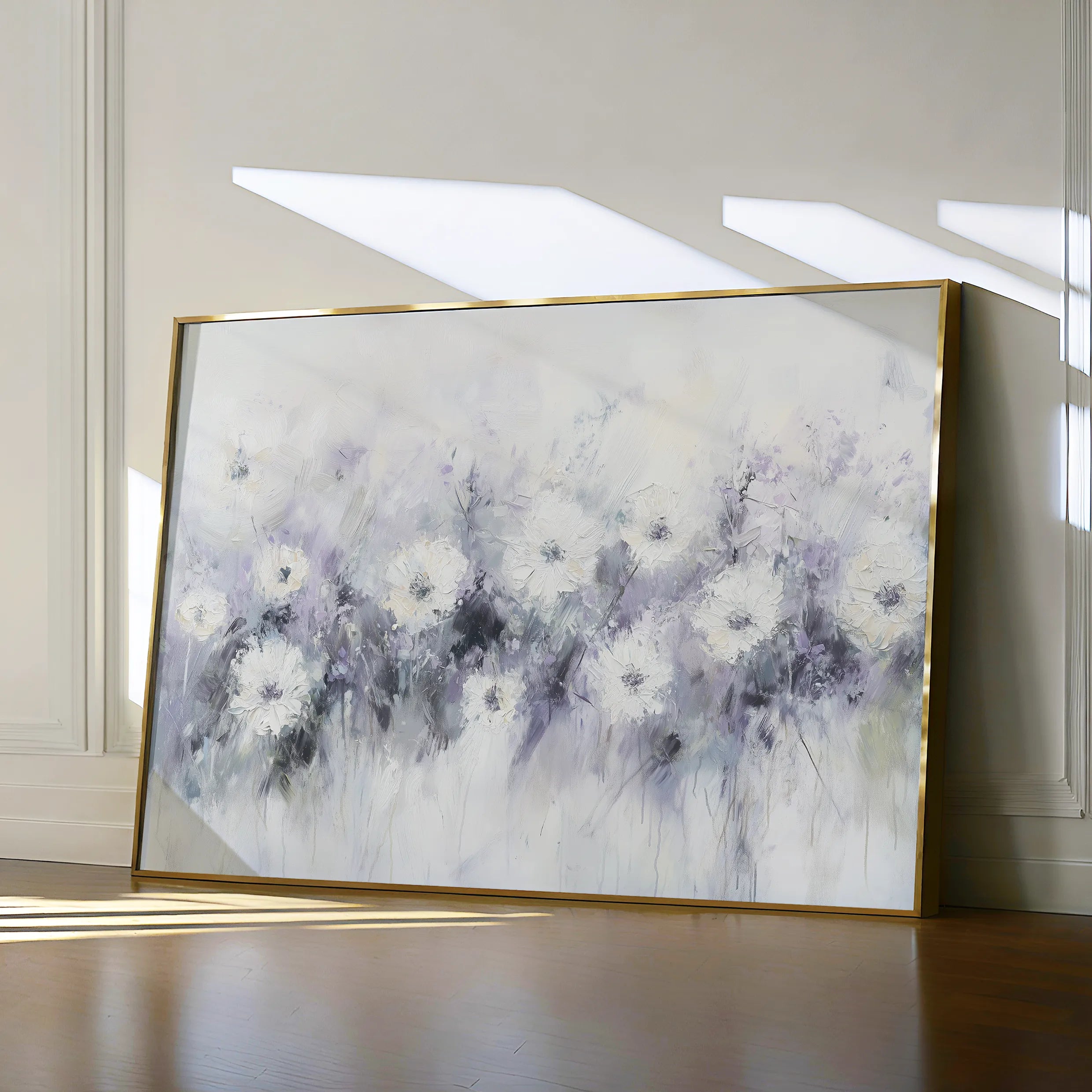 Floral 946 Canvas Art 60 x 40 cm / Black