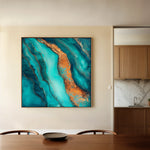 Abstract 947 Canvas Art 60 x 60 cm / Black
