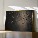 Floral 947 Canvas Art 60 x 40 cm / Black