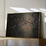 Floral 947 Canvas Art 60 x 40 cm / Black
