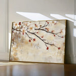Floral 948 Canvas Art 60 x 40 cm / Black