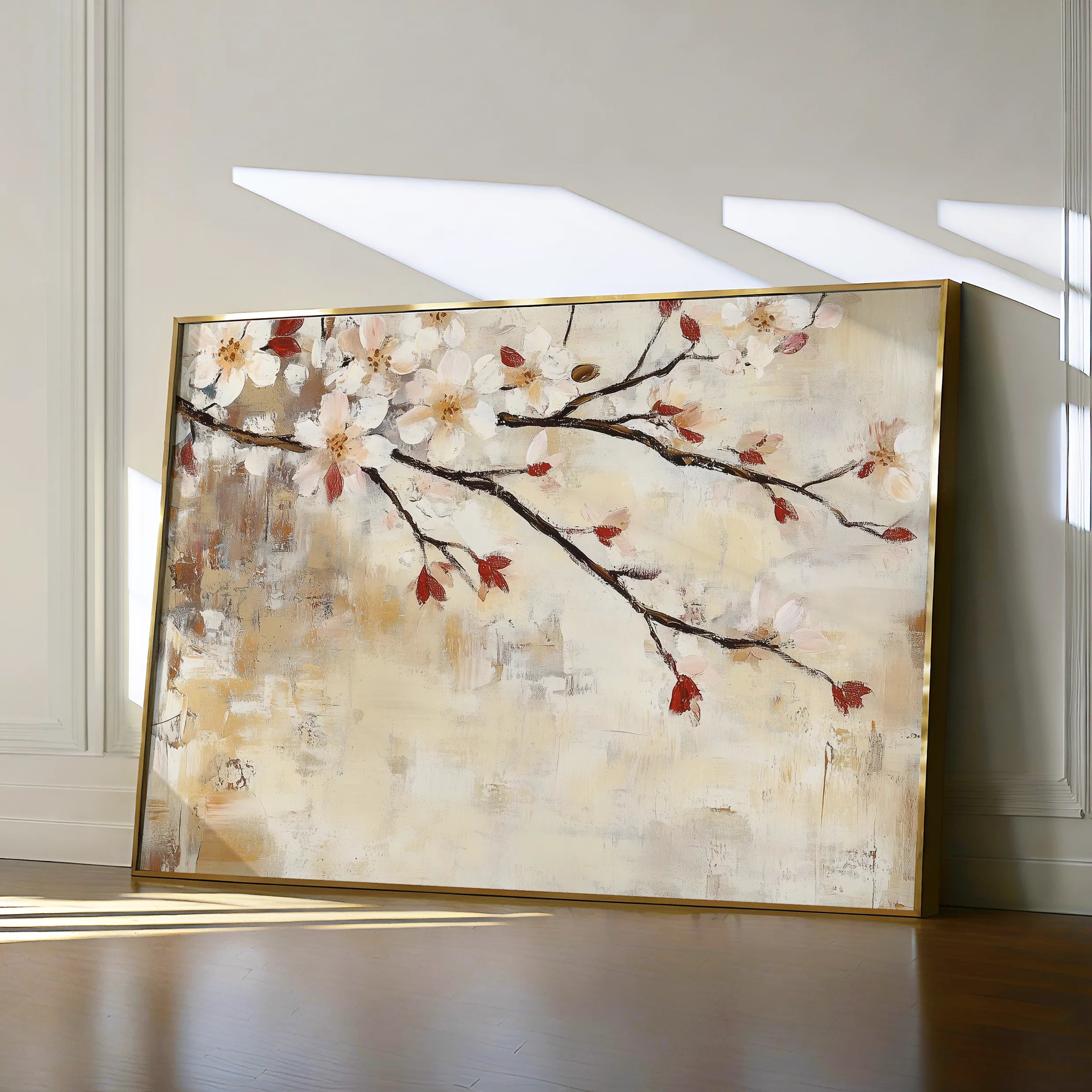 Floral 948 Canvas Art 60 x 40 cm / Black