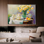 Floral 949 Canvas Art 60 x 40 cm / Black