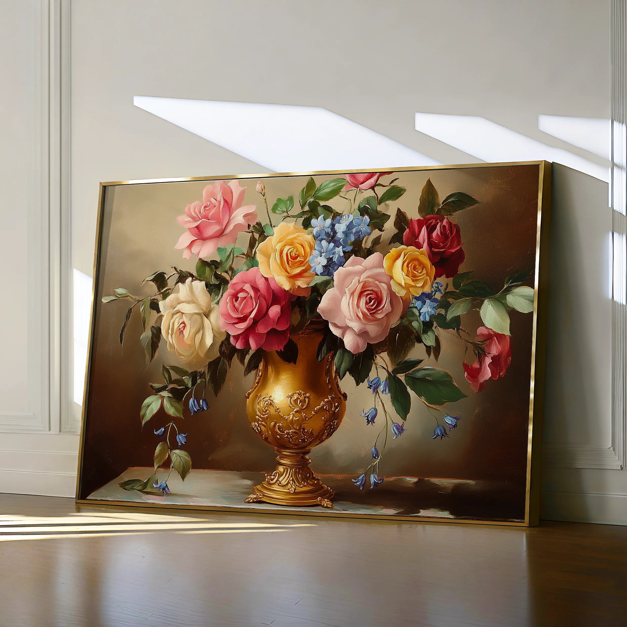 Floral 950 Canvas Art 60 x 40 cm / Black