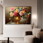 Floral 950 Canvas Art 60 x 40 cm / Black