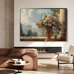 Floral 951 Canvas Art 60 x 40 cm / Black