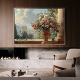 Floral 951 Canvas Art 60 x 40 cm / Black