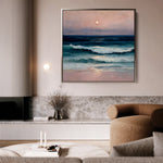 Abstract 952 Canvas Art 60 x 60 cm / Black