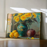 Floral 953 Canvas Art 60 x 40 cm / Black