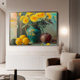 Floral 953 Canvas Art 60 x 40 cm / Black