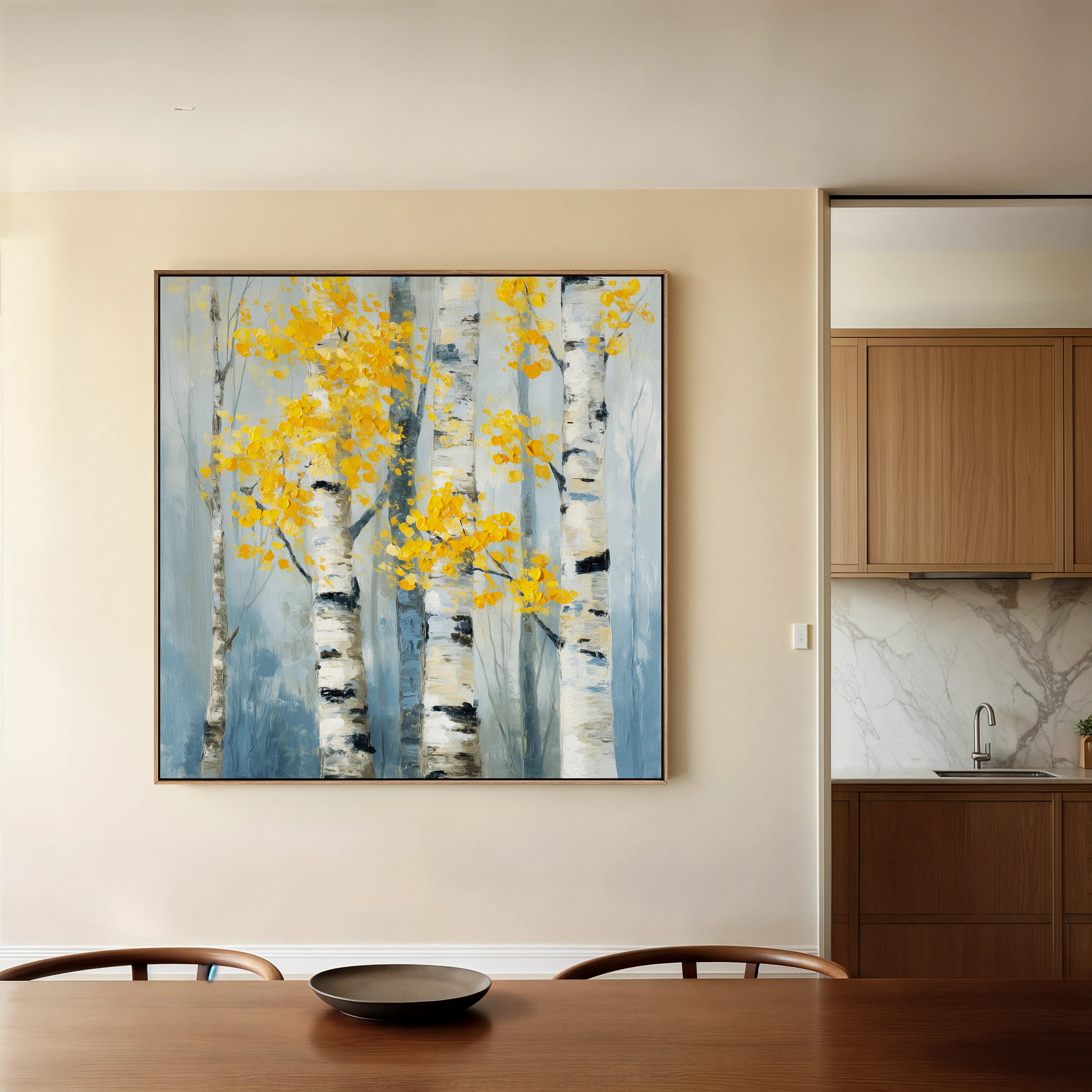 Abstract 954 Canvas Art 60 x 60 cm / Black