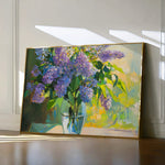 Floral 954 Canvas Art 60 x 40 cm / Black