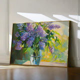 Floral 954 Canvas Art 60 x 40 cm / Black