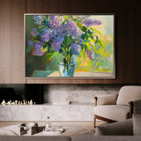 Floral 954 Canvas Art 60 x 40 cm / Black