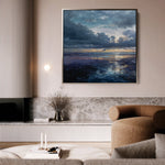 Abstract 955 Canvas Art 60 x 60 cm / Black