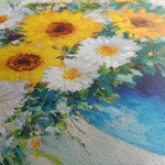 Floral 955 Canvas Art 60 x 40 cm / Black
