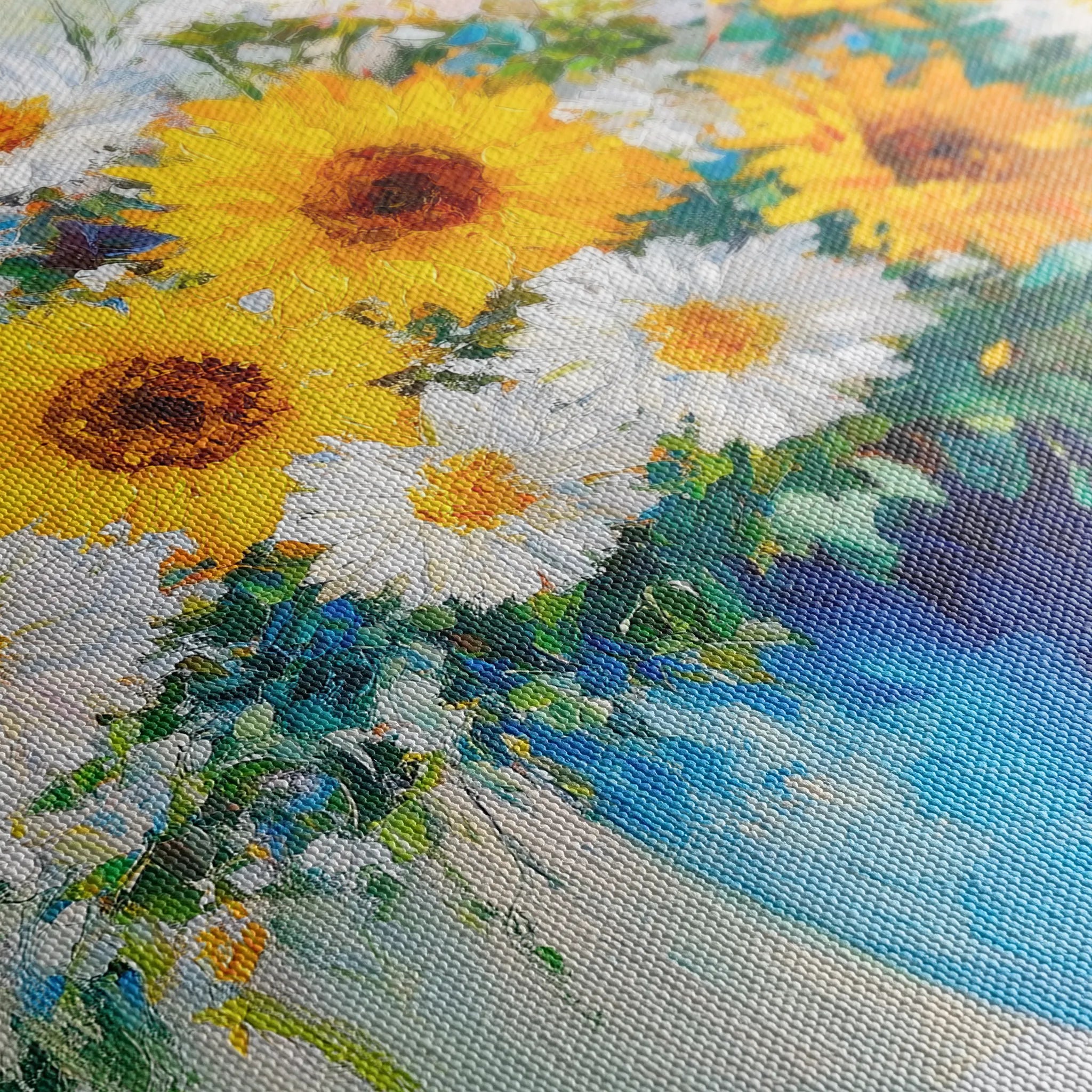 Floral 955 Canvas Art 60 x 40 cm / Black