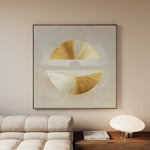 Abstract 956 Canvas Art 60 x 60 cm / Black