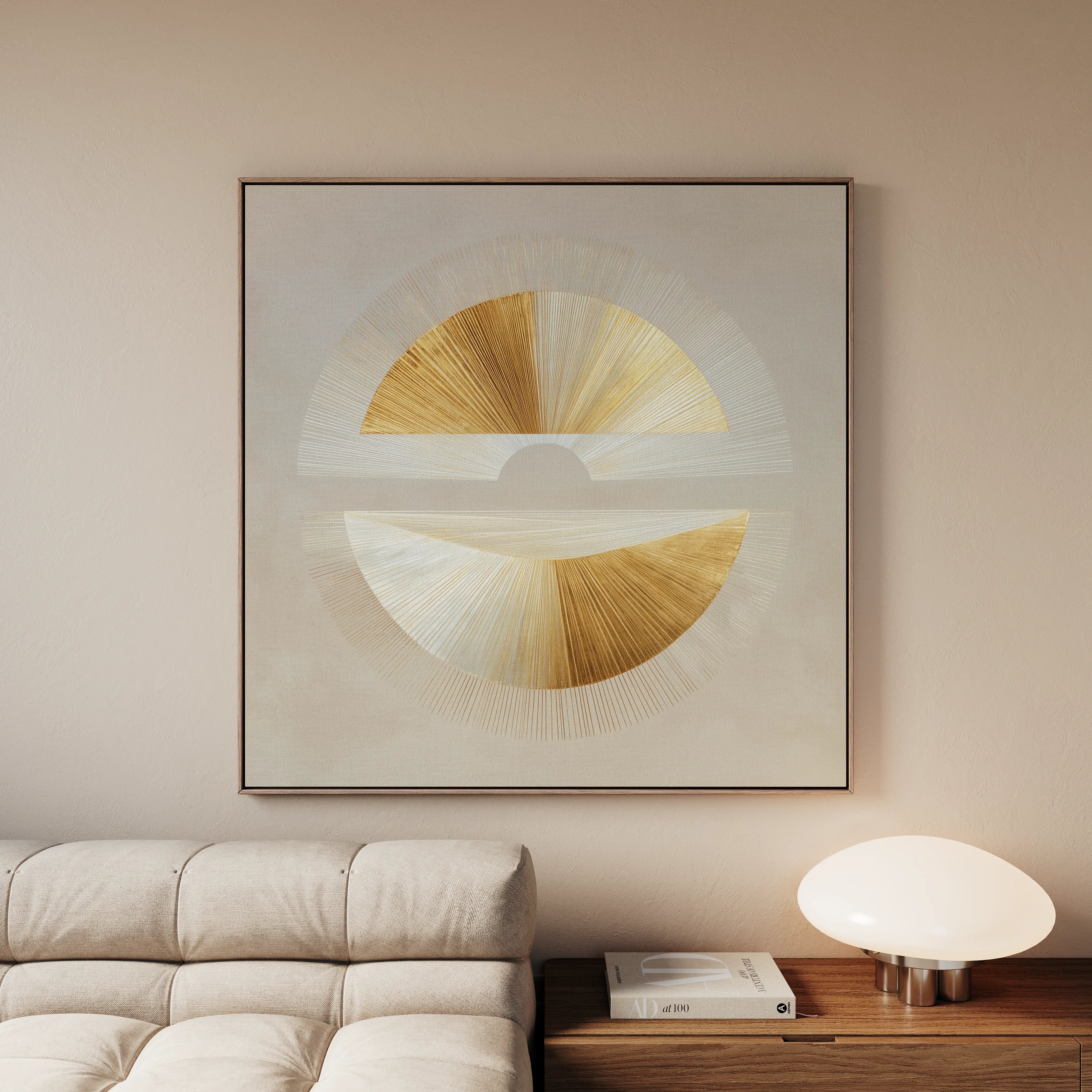 Abstract 956 Canvas Art 60 x 60 cm / Black