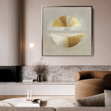 Abstract 956 Canvas Art 60 x 60 cm / Black