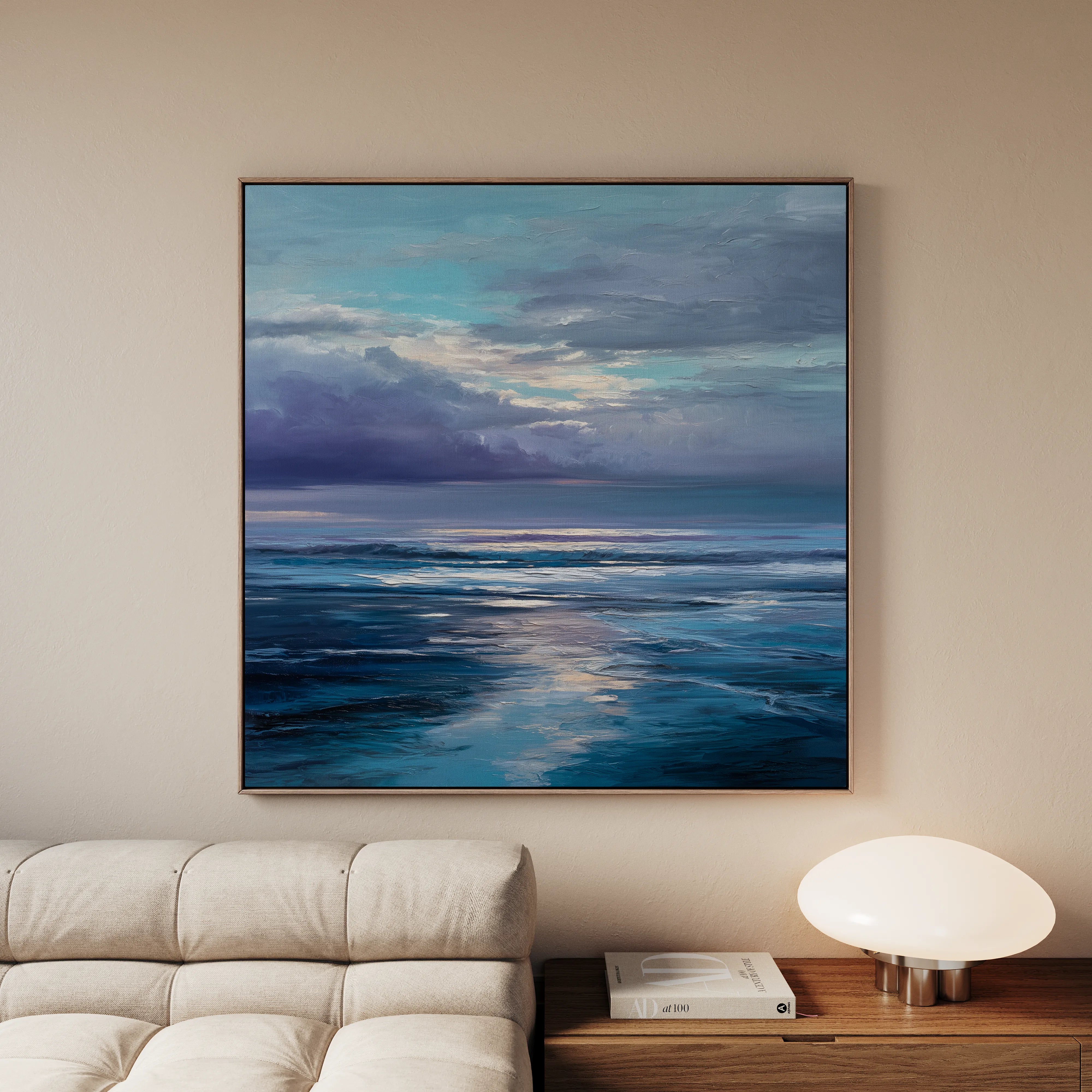 Abstract 957 Canvas Art 60 x 60 cm / Black