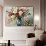 Floral 957 Canvas Art 60 x 40 cm / Black