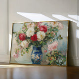Floral 957 Canvas Art 60 x 40 cm / Black