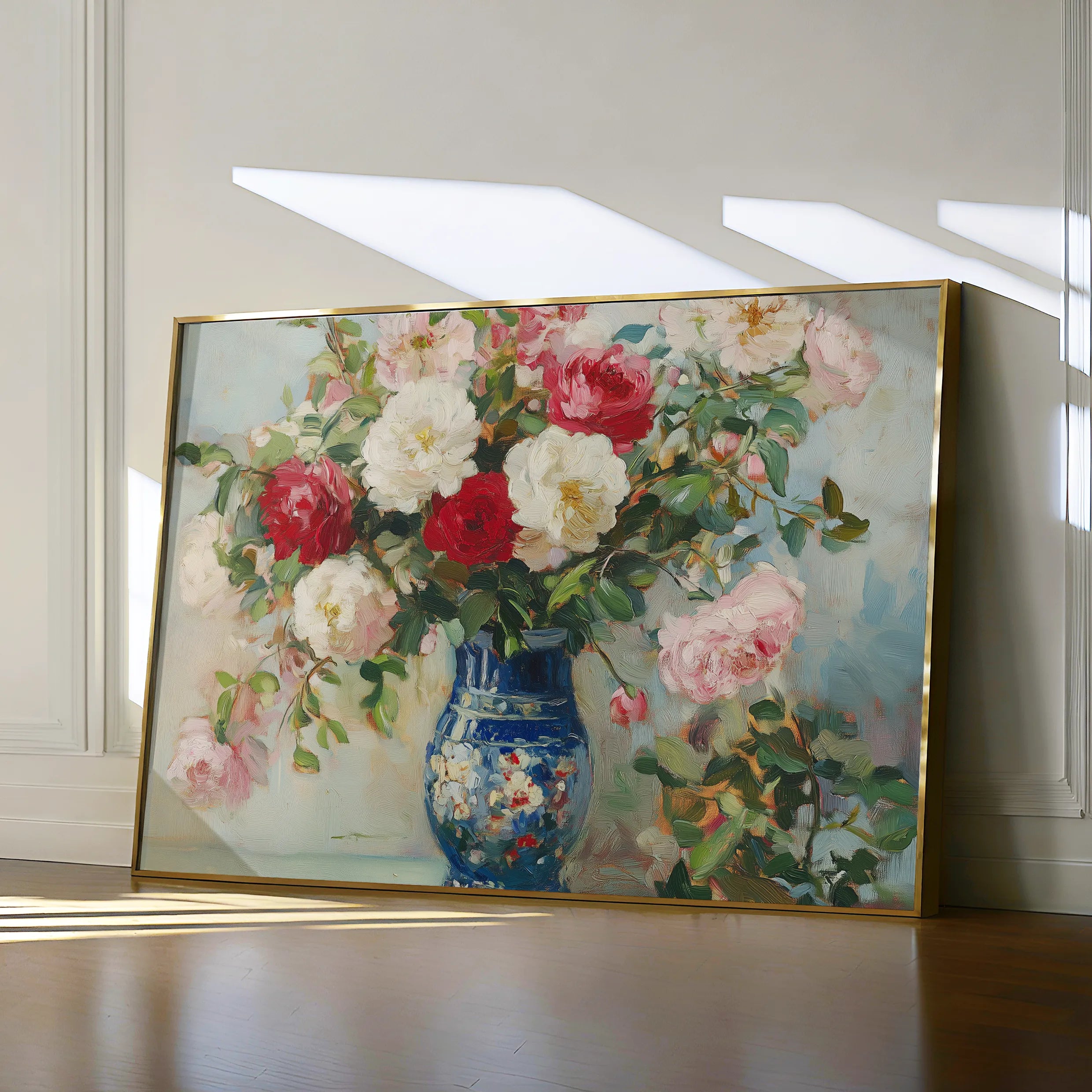 Floral 957 Canvas Art 60 x 40 cm / Black