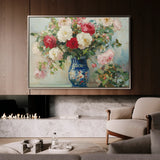 Floral 957 Canvas Art 60 x 40 cm / Black
