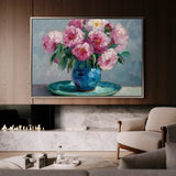 Floral 958 Canvas Art 60 x 40 cm / Black