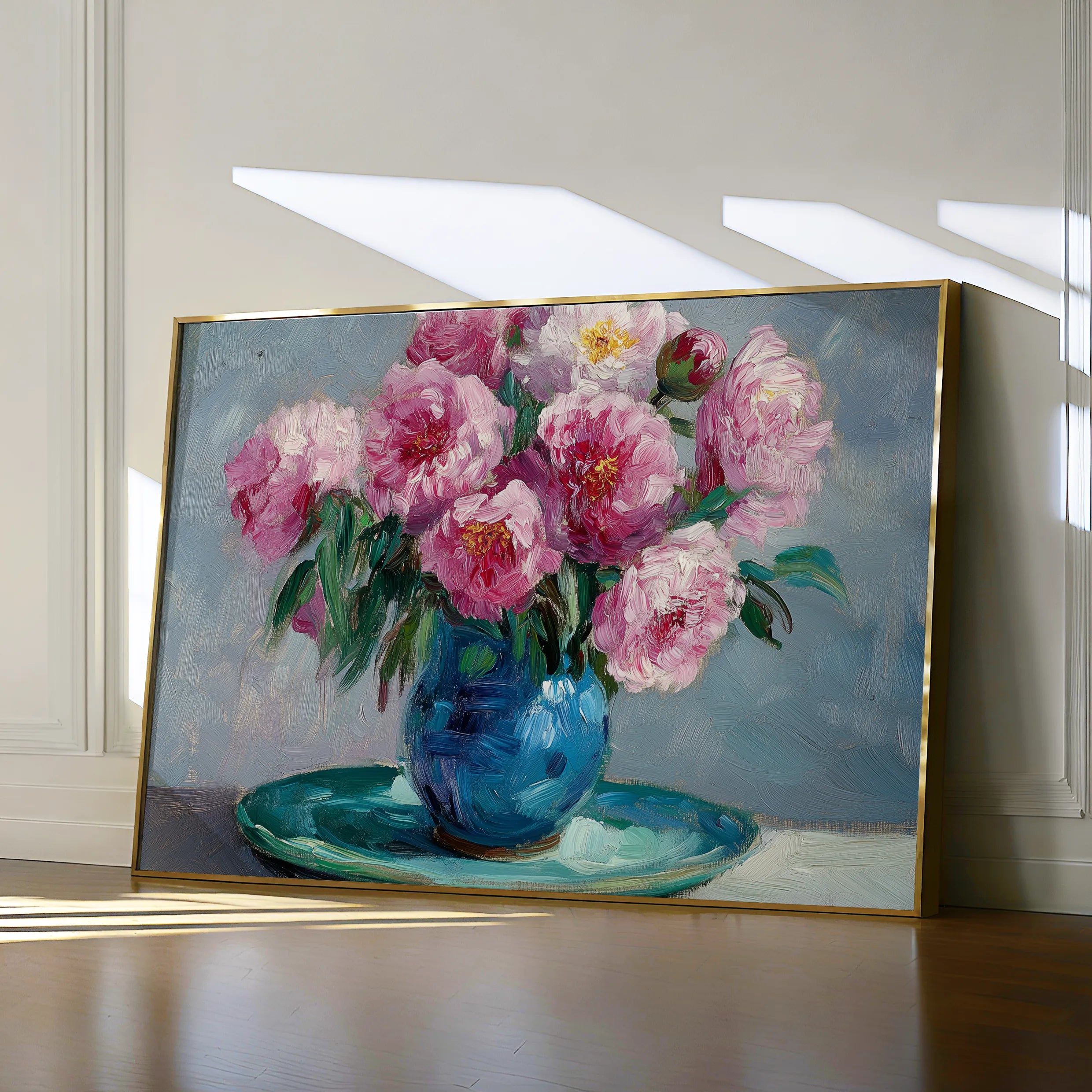 Floral 958 Canvas Art 60 x 40 cm / Black