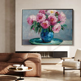 Floral 958 Canvas Art 60 x 40 cm / Black