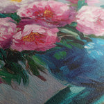 Floral 958 Canvas Art 60 x 40 cm / Black