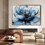 Floral 959 Canvas Art 60 x 40 cm / Black